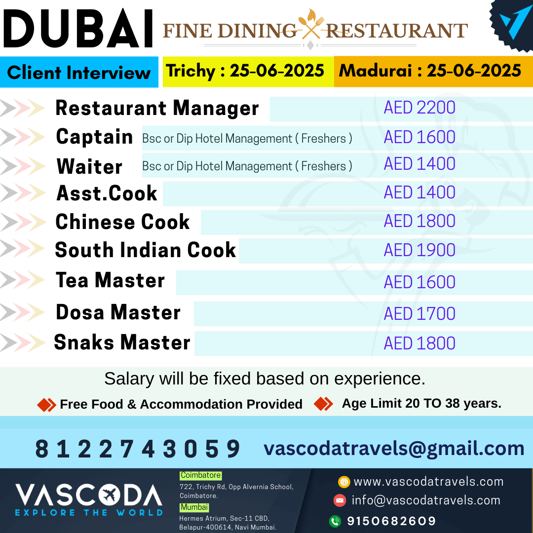 FINE DINING RESTAURANT FOR DUBAI