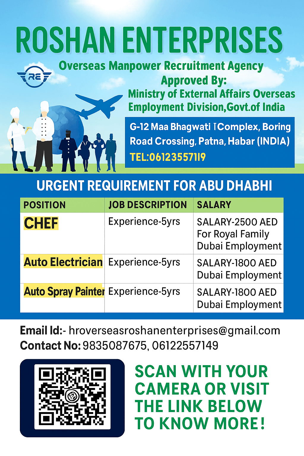 Urgent Requirement for UAE Urgent Requirement for UAE