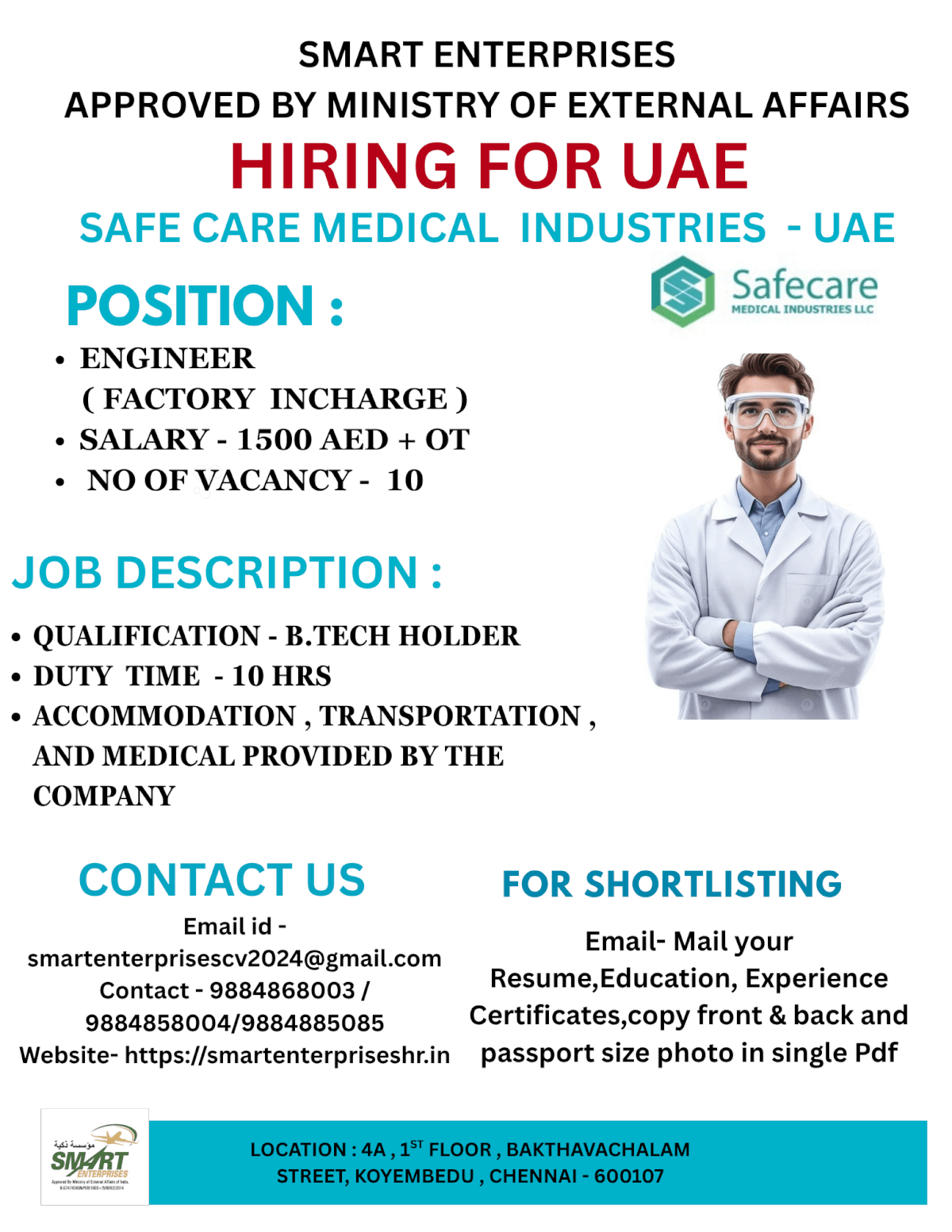 HIRING  FOR UAE