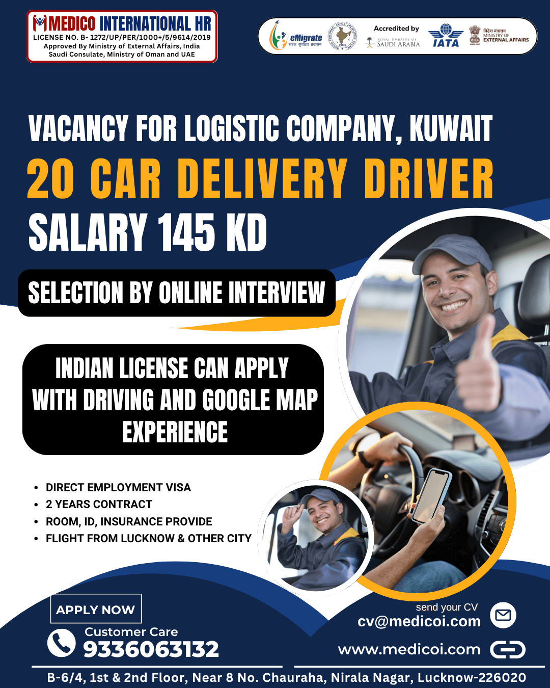 20 Car Deliver Driver