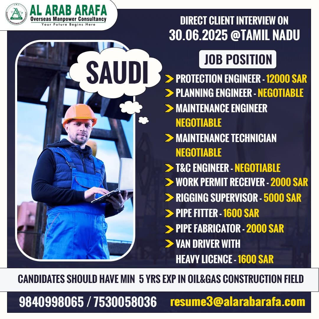 DIRECT CLIENT INTERVIEW ON 30.06.2025 @ TAMIILNADU DIRECT CLIENT INTERVIEW ON 30.06.2025 @ TAMIILNADU