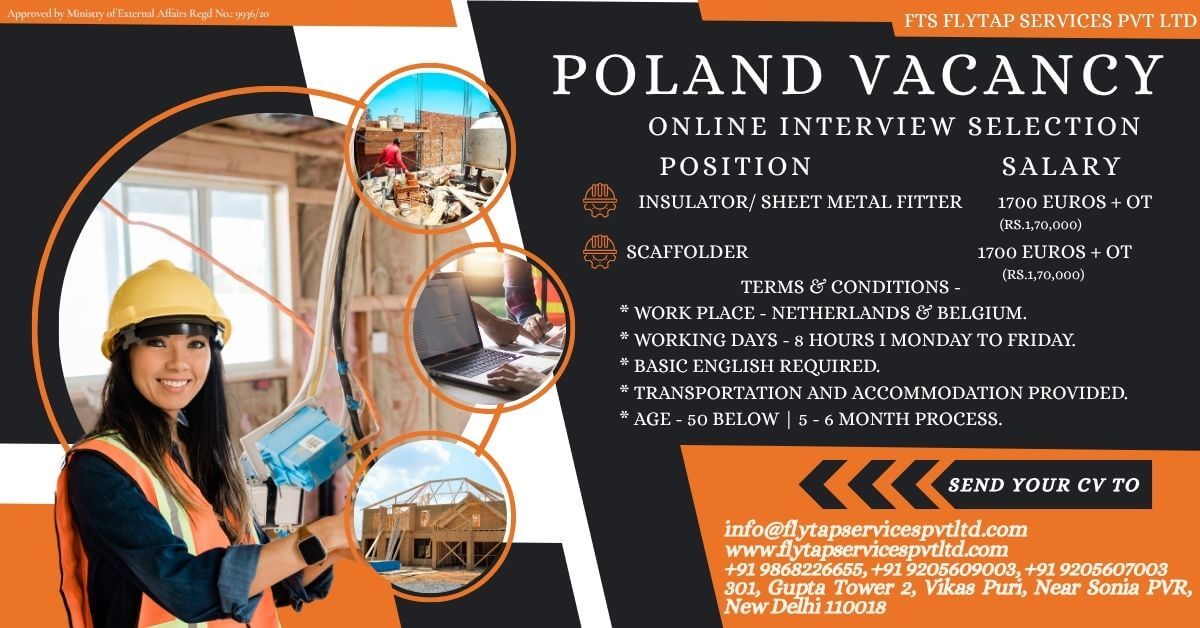 ?? POLAND + NETHERLANDS + BELGIUM VACANCIES – APPLY NOW