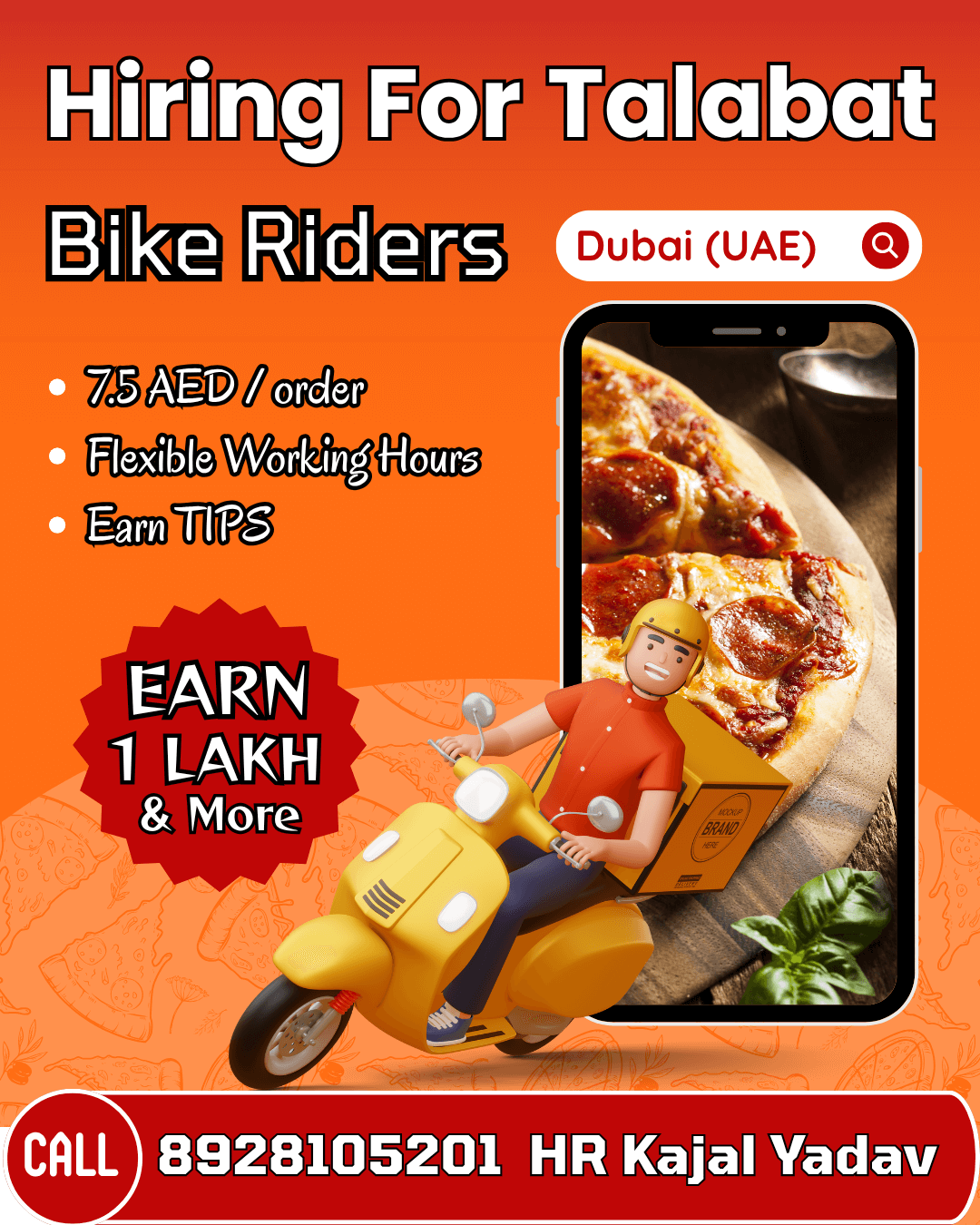 HIRING FOR TALABAT (UAE) ::-:: LICENSE FEE DEDUCTION FROM SALARY ::-:: NO DEDUCTION FROM SALARY (BOTH OPTIONS AVAILABLE)