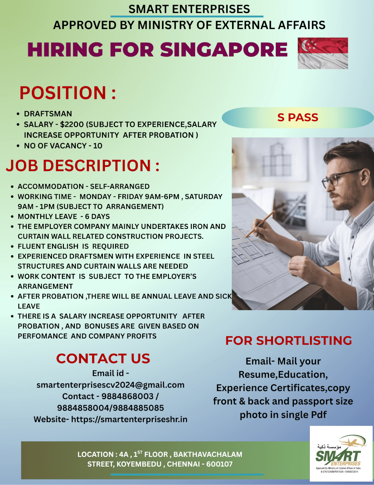 HIRING FOR SINGAPORE