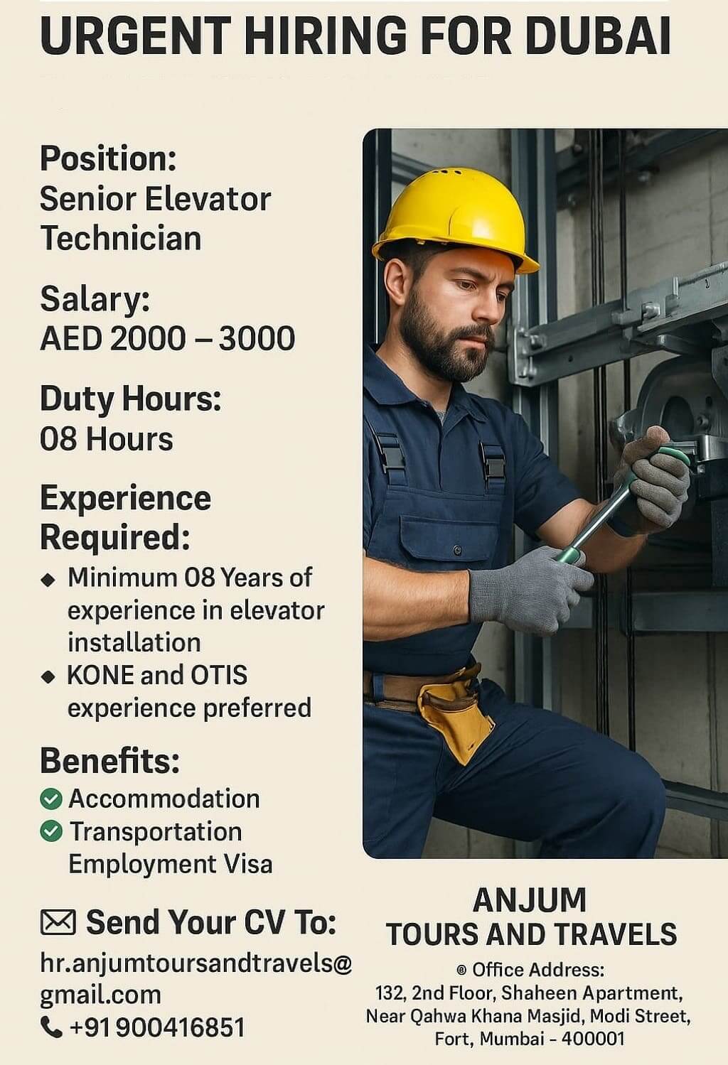 Senior Elevator Technician
