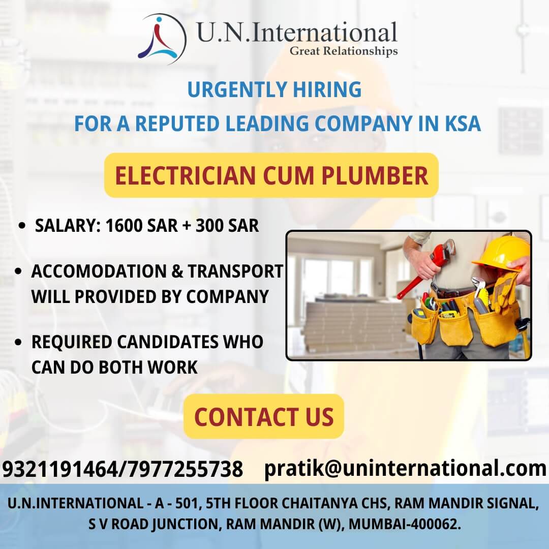 We Have Urgent Opening for Saudi Arabia