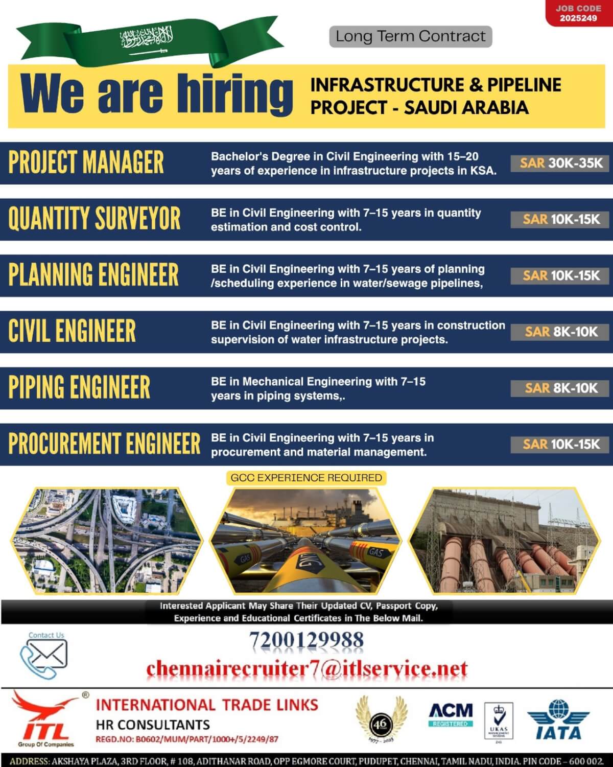Job opening for SAUDI