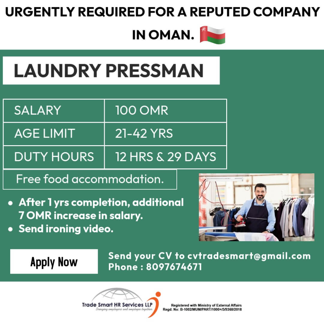 LAUNDRY PRESSMAN