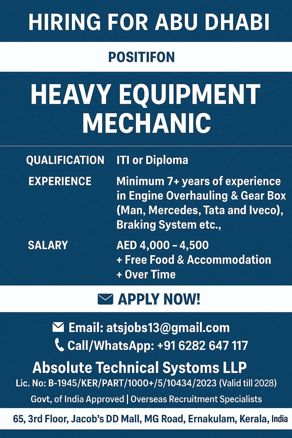 Heavy Equipment Mechanic
