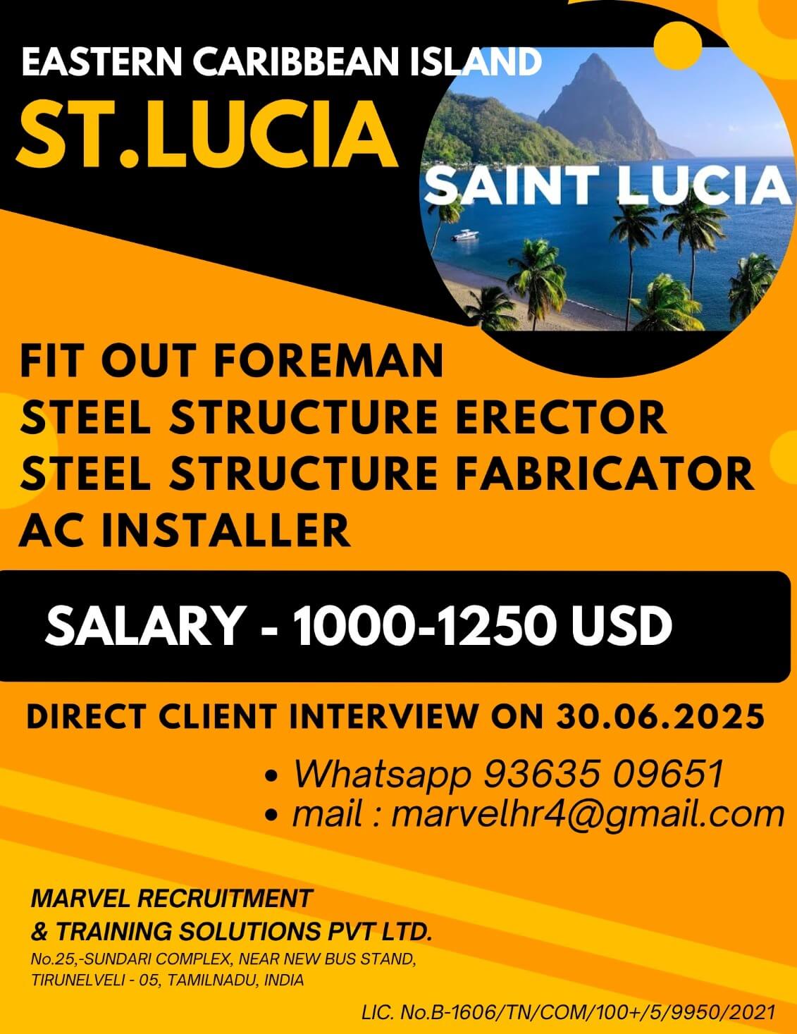 REQUIREMENT FOR ST.LUCIA