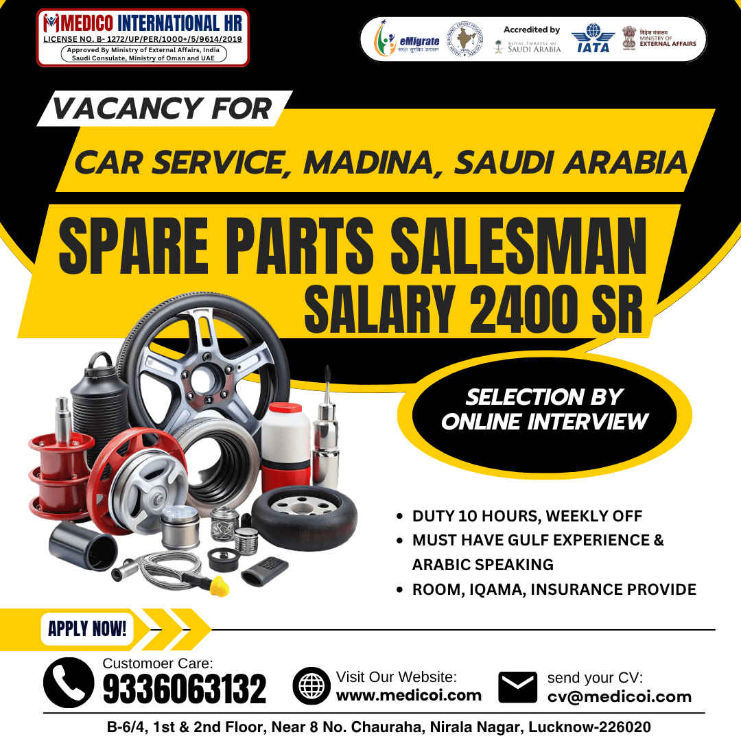 SPARE PARTS SALESMAN