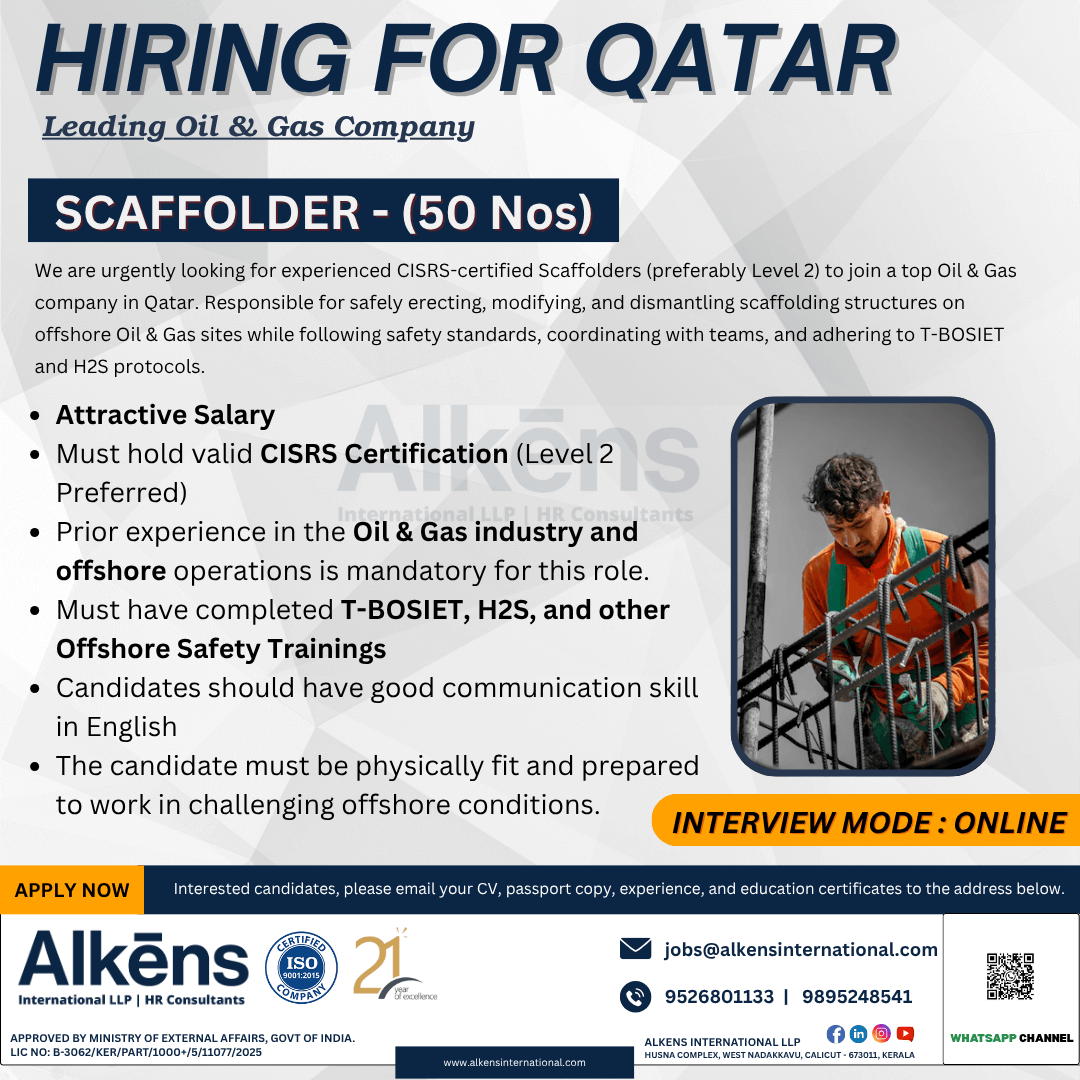 HIRING FOR QATAR