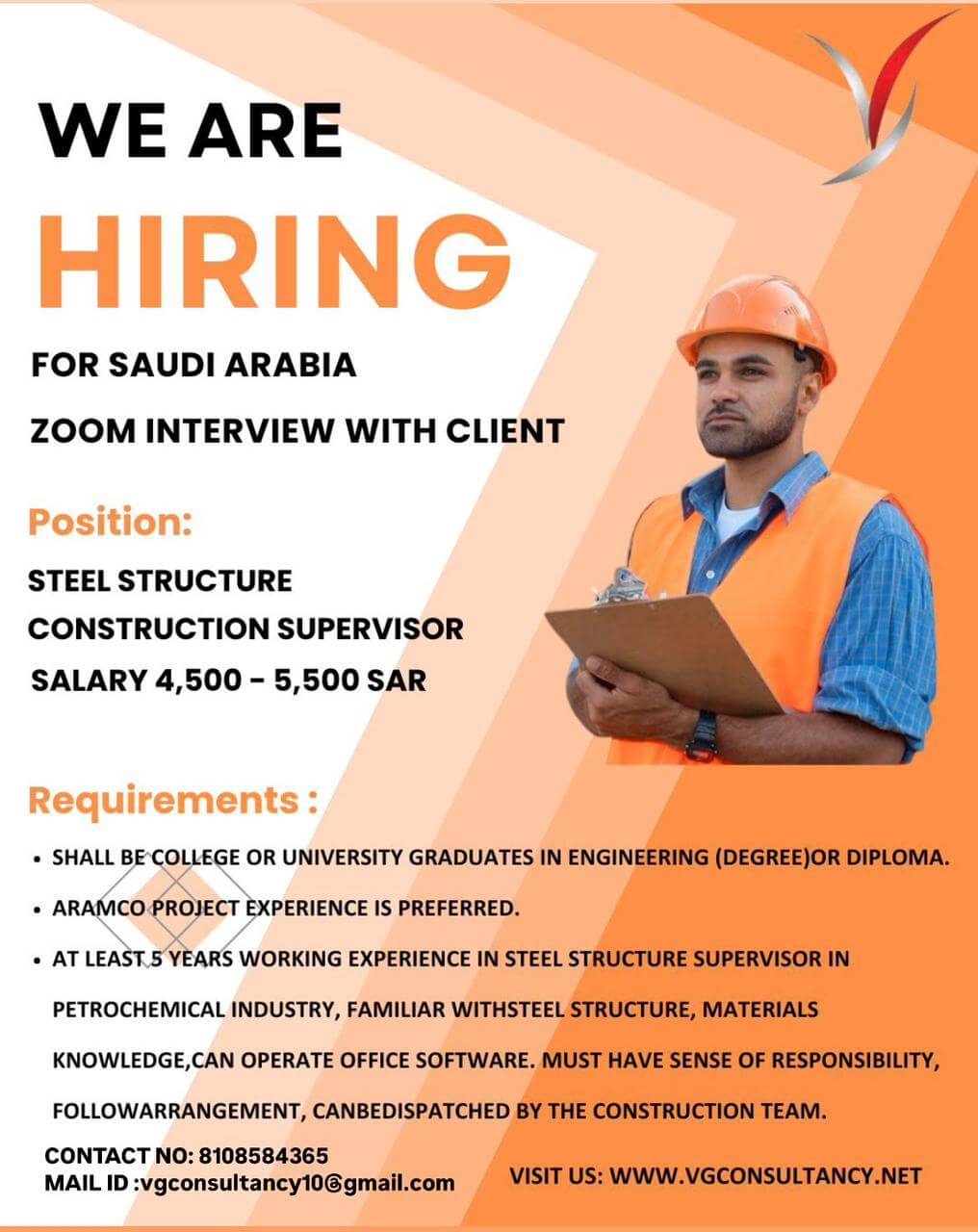 URGENT REQUIREMENT FOR SAUDI ARABIA SENOPEC CHINESE COMPANY