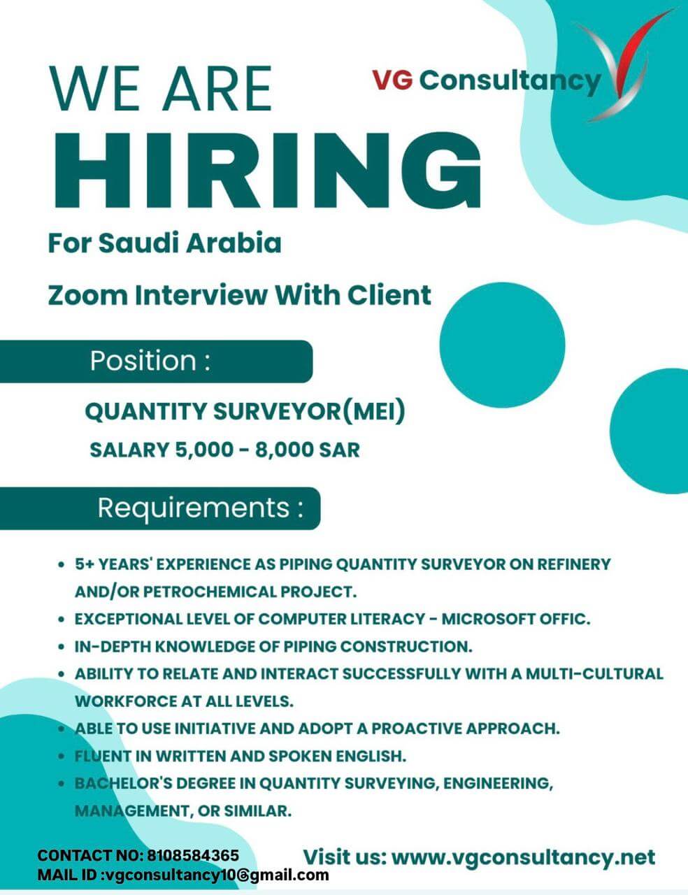 URGENT REQUIREMENT FOR SAUDI ARABIA SENOPEC CHINESE COMPANY
