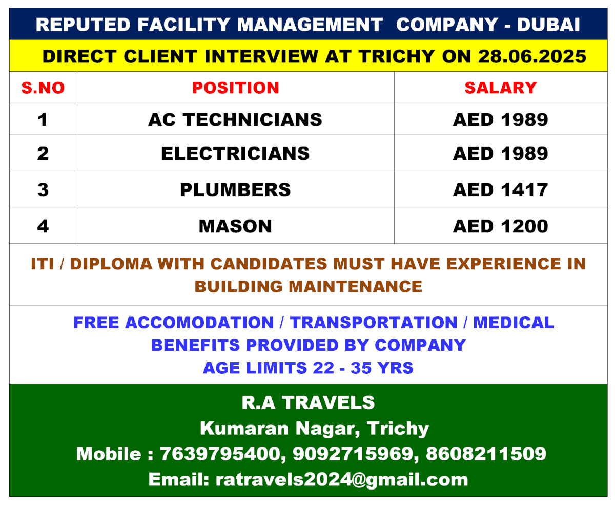 REPUTED CONSTRUCTION COMPANY - DUBAI