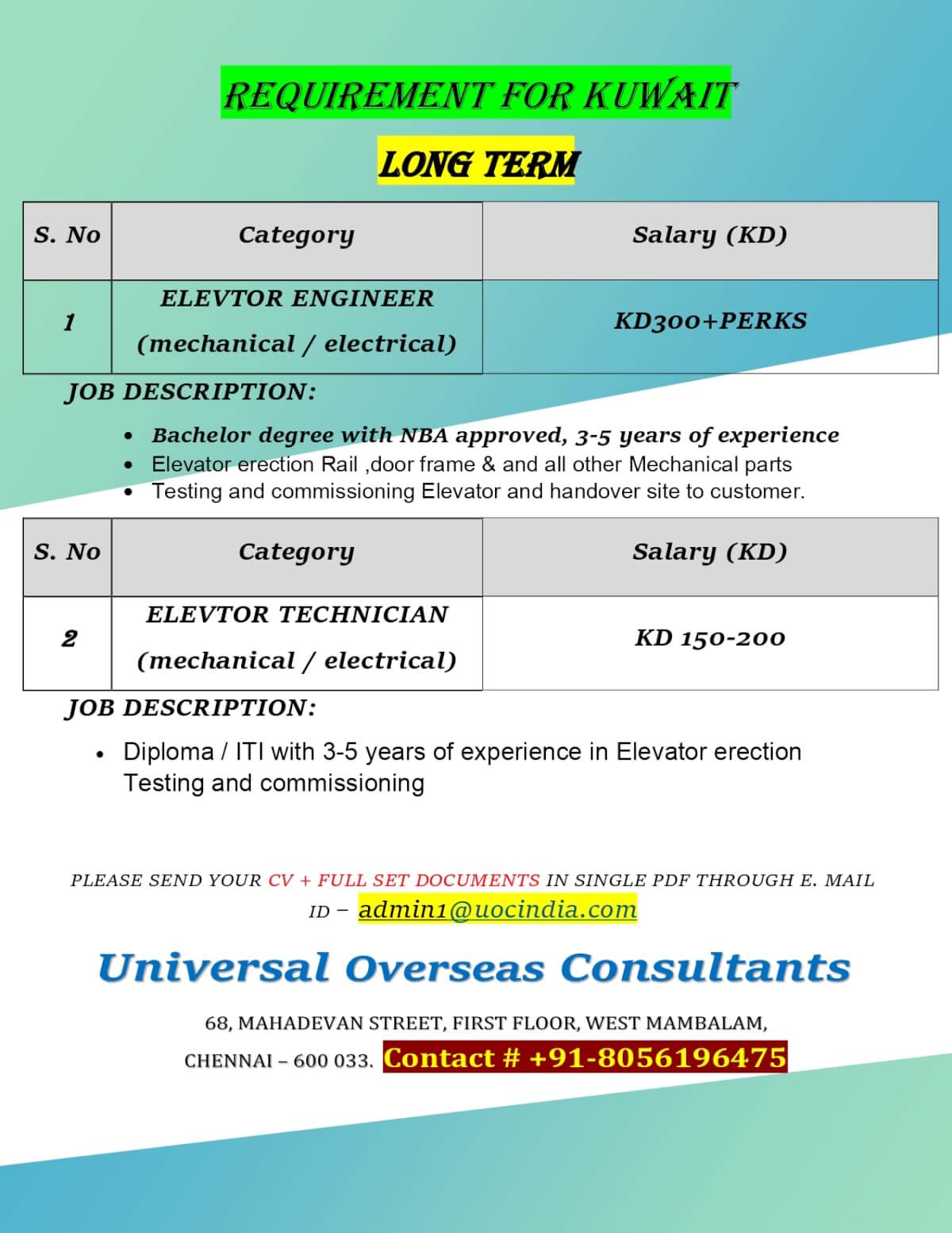 elevator engineer