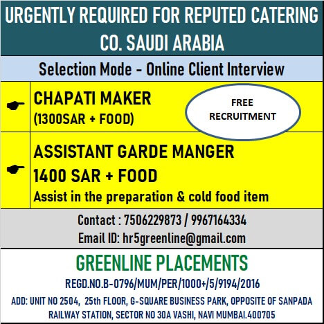 URGENTLY REQUIRED FOR REPUTED COMPANY KSA