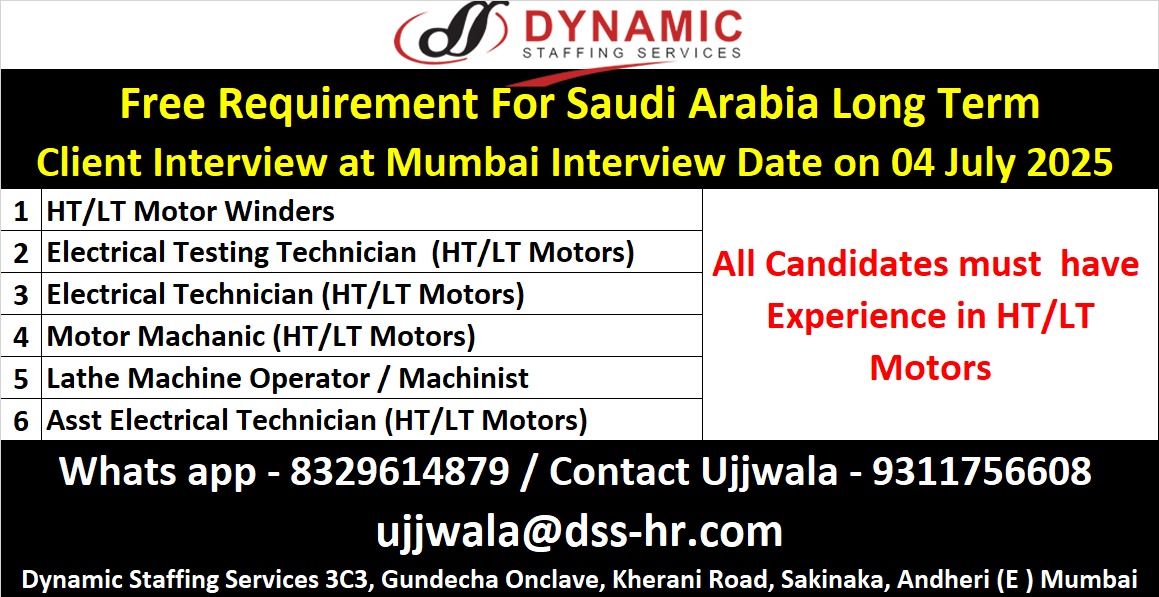 Free Requirement For Saudi Arabia Long Term