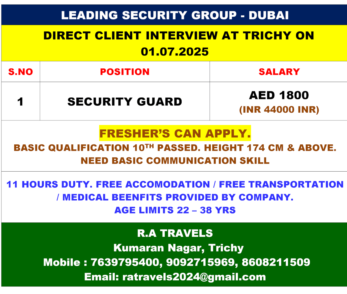 LEADING SECURITY GROUP - DUBAI