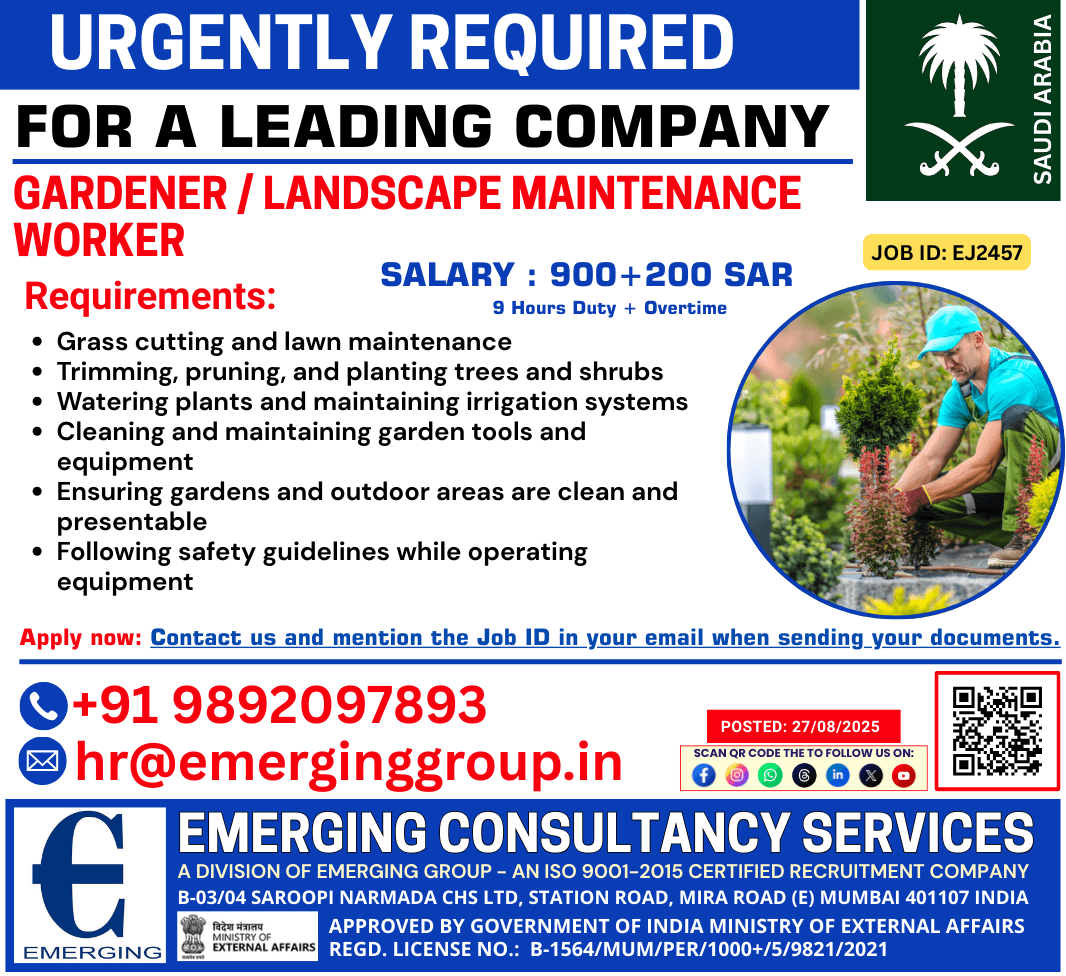 Gardener / Landscape Maintenance Worker Gardener / Landscape Maintenance Worker