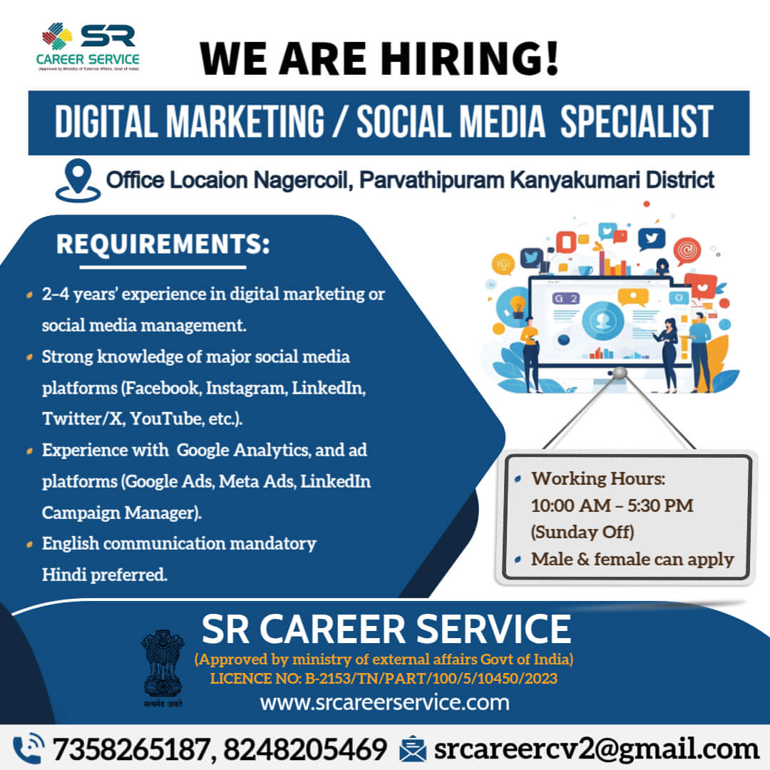Digital Marketing / Social Media Specialist Digital Marketing / Social Media Specialist