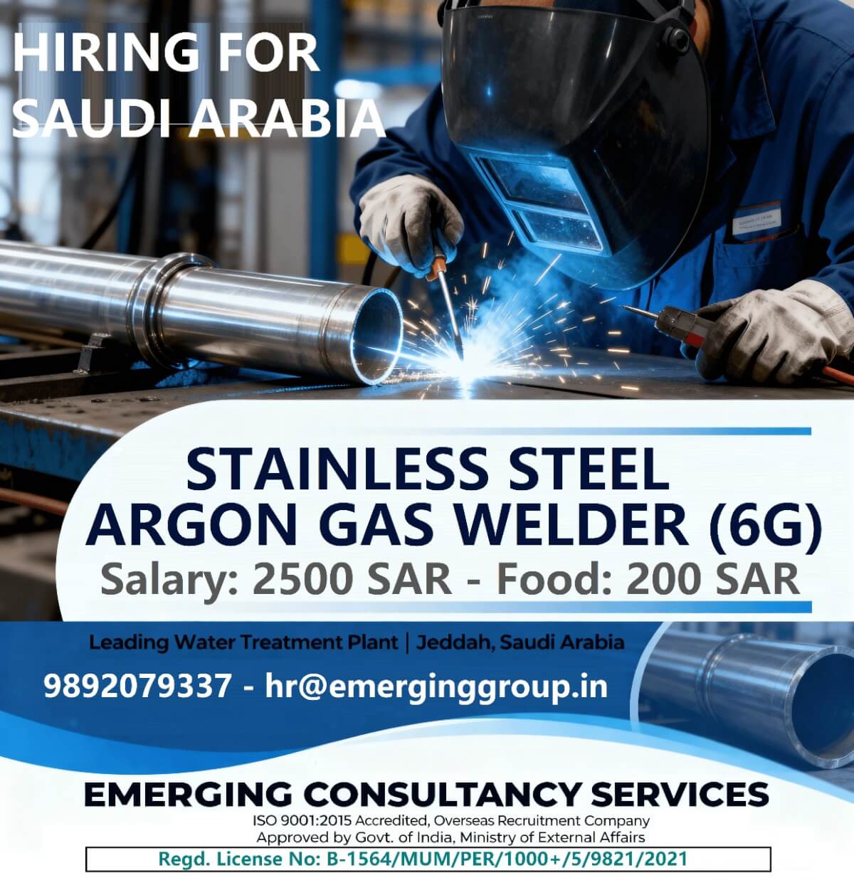 URGENTLY REQUIRED FOR LEADING COMPANY IN SAUDI ARABIA URGENTLY REQUIRED FOR LEADING COMPANY IN SAUDI ARABIA