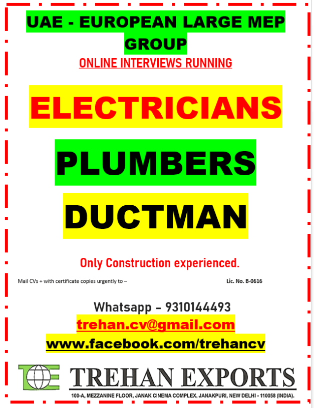 ELECTRICIANS - PLUMBERS - DUCTMAN ELECTRICIANS - PLUMBERS - DUCTMAN