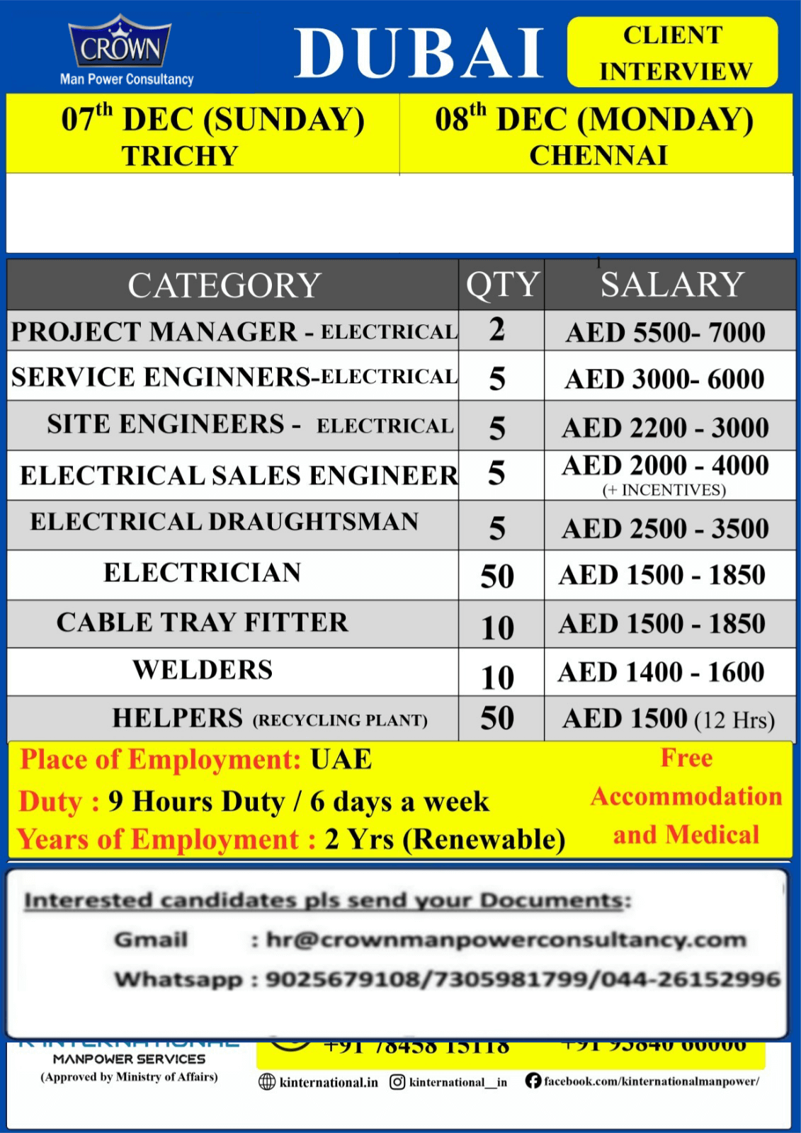 Hiring Now Dubai
