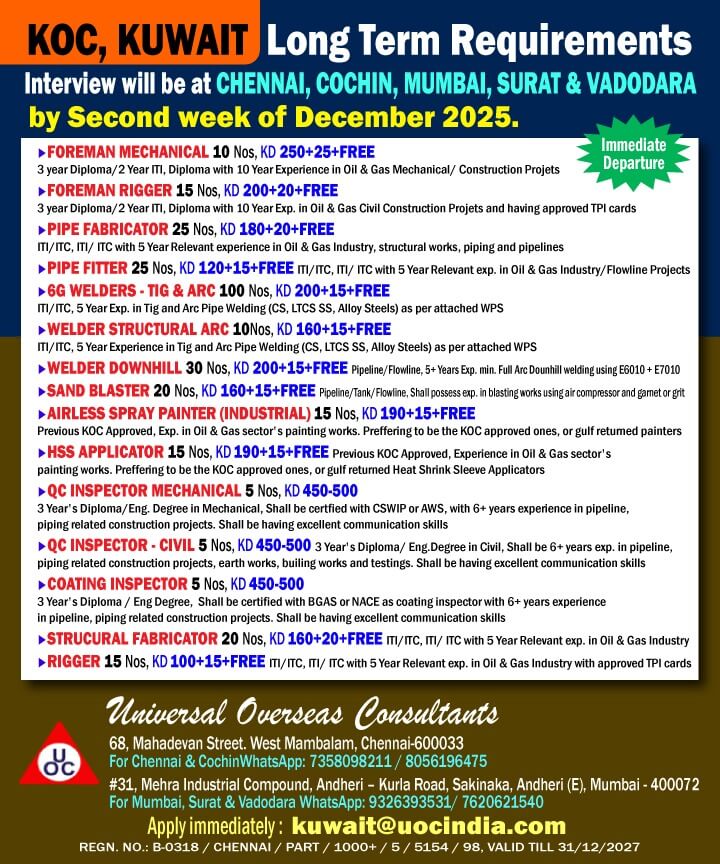 KOC Requirements KOC Requirements