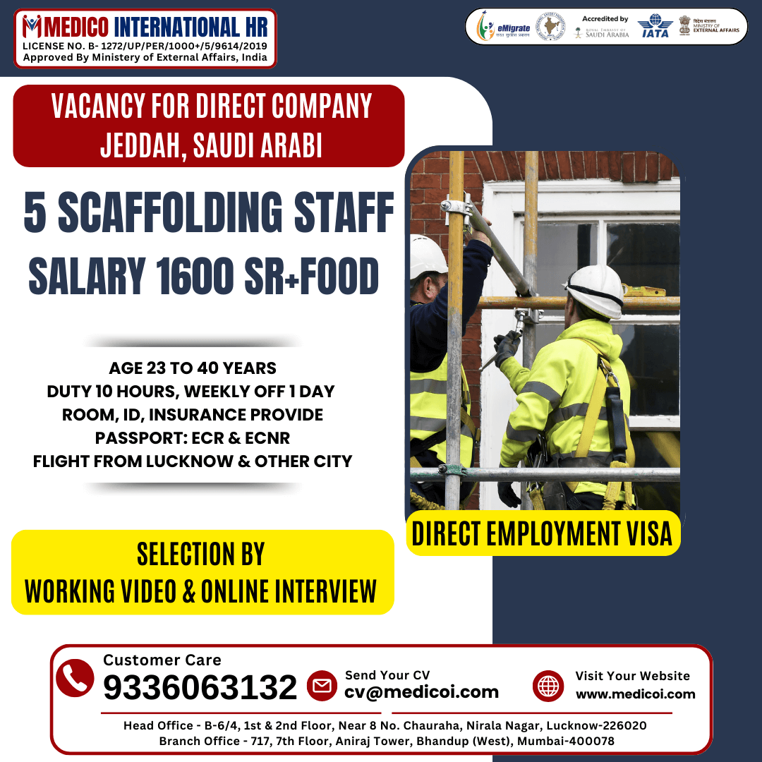 5 SCAFFOLDING STAFF 5 SCAFFOLDING STAFF