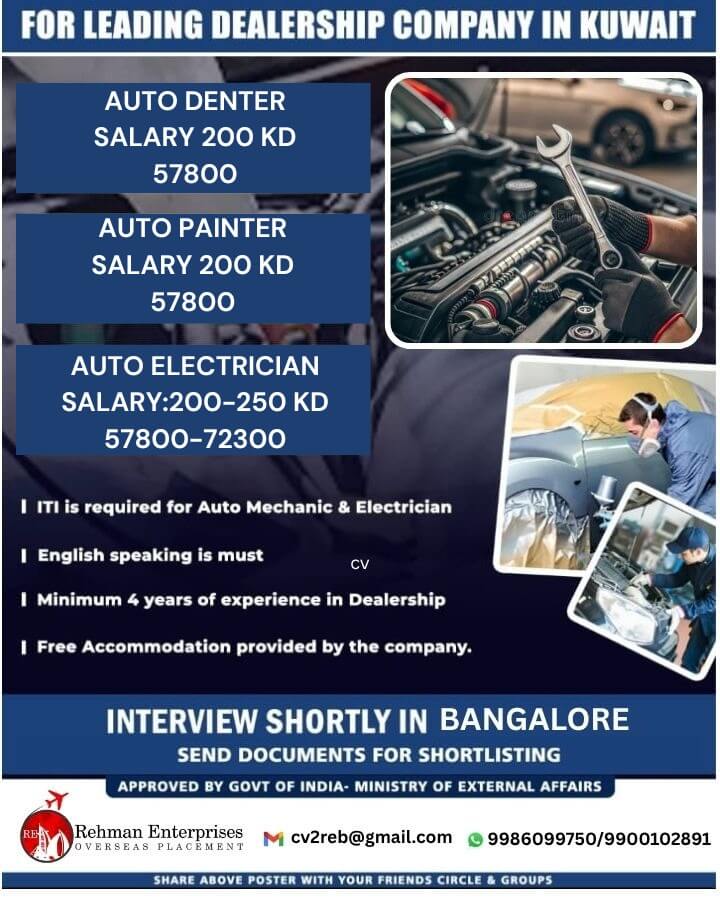 REQUIREMENT FOR A LEADING DEALERSHIP COMPANY IN KUWAIT REQUIREMENT FOR A LEADING DEALERSHIP COMPANY IN KUWAIT