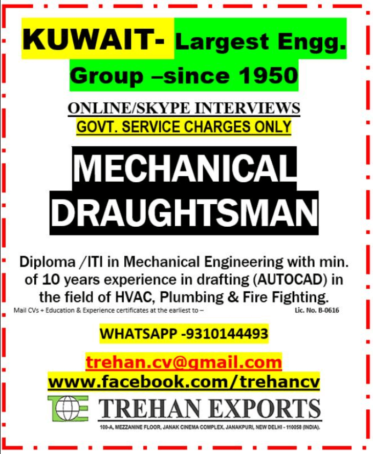 MECHANICAL DRAUGHTSMAN MECHANICAL DRAUGHTSMAN