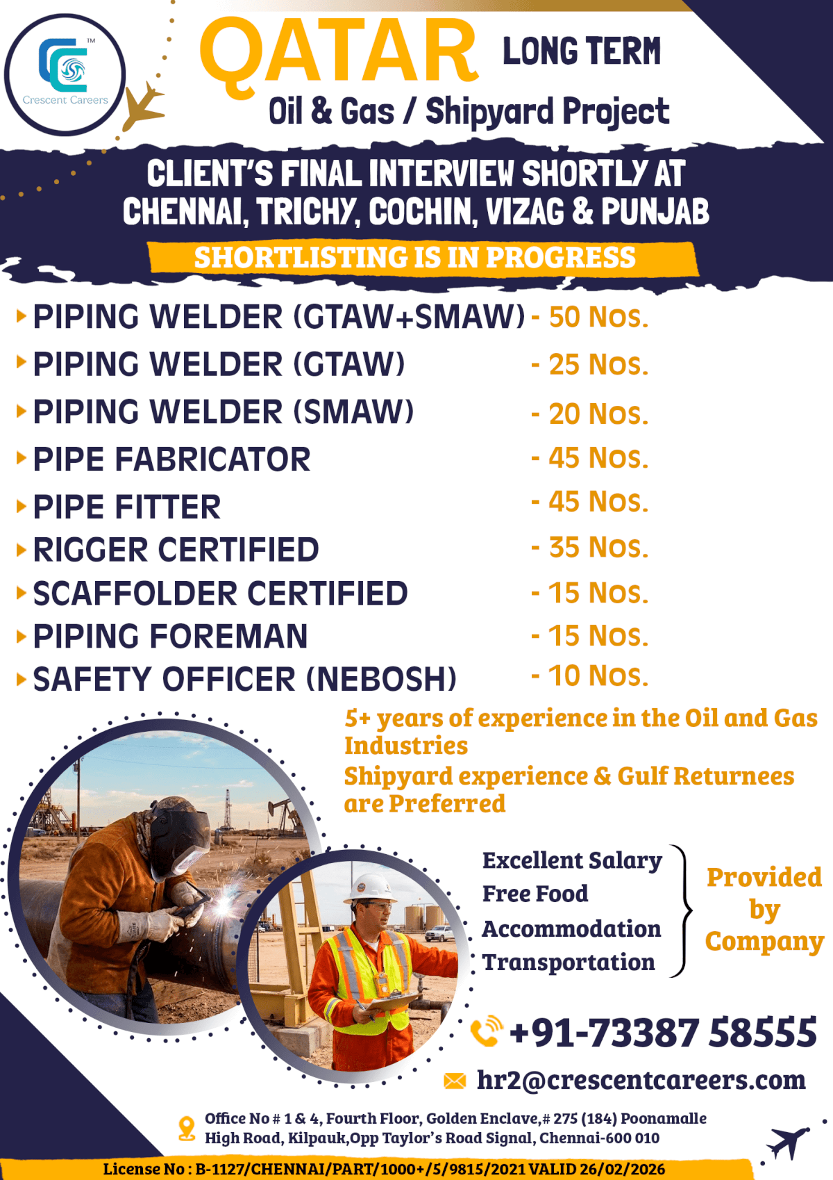 CLIENT'S FINAL INTERVIEW SHORTLY AT CHENNAI, TRICHY, COCHIN, VIZAG & PUNJAB CLIENT'S FINAL INTERVIEW SHORTLY AT CHENNAI, TRICHY, COCHIN, VIZAG & PUNJAB