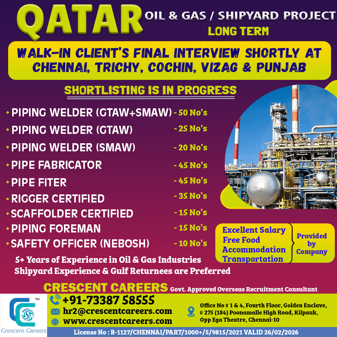 CLIENT'S FINAL INTERVIEW SHORTLY AT CHENNAI, TRICHY, COCHIN, VIZAG & PUNJAB CLIENT'S FINAL INTERVIEW SHORTLY AT CHENNAI, TRICHY, COCHIN, VIZAG & PUNJAB