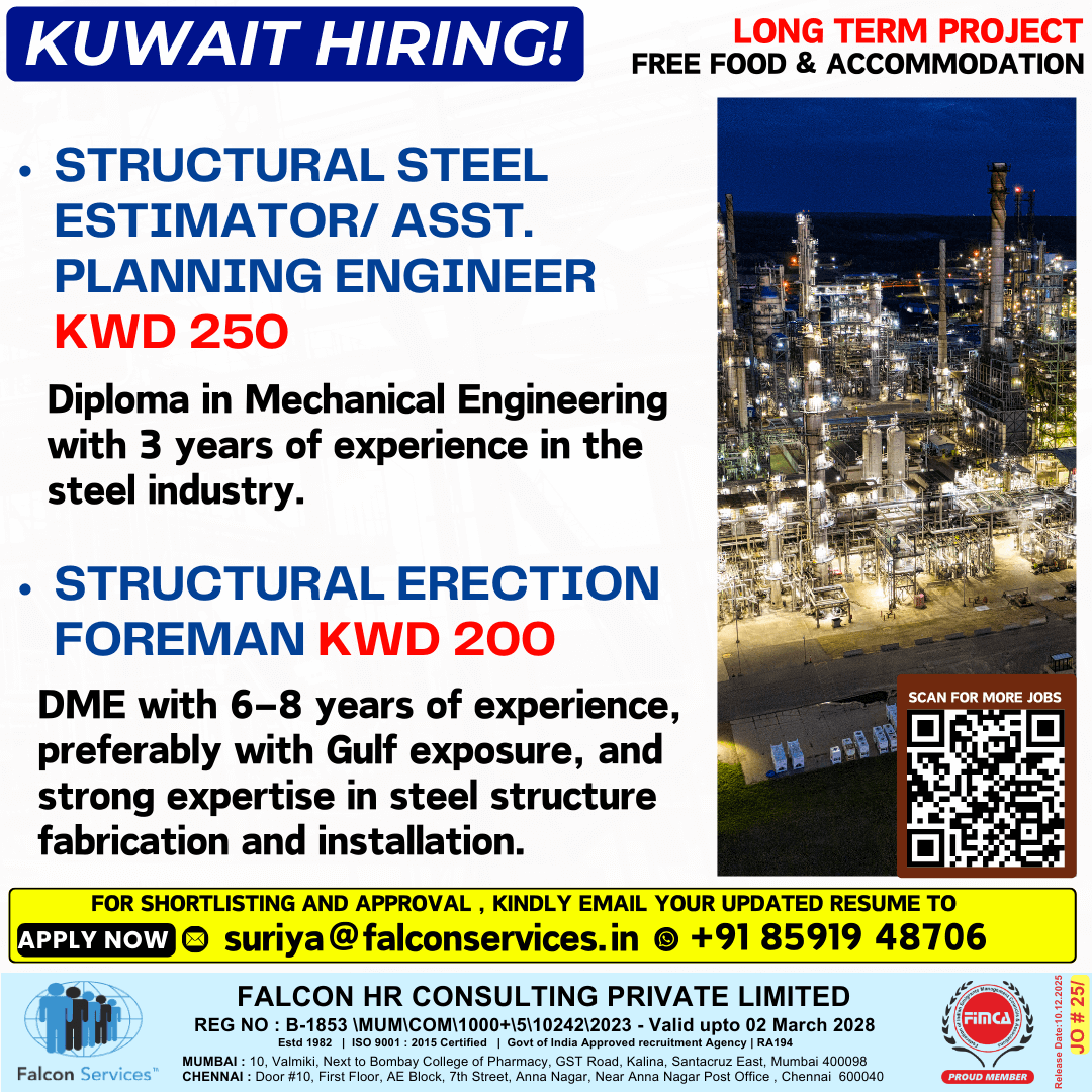 ?? KUWAIT HIRING | LONG TERM PROJECT ?? KUWAIT HIRING | LONG TERM PROJECT
