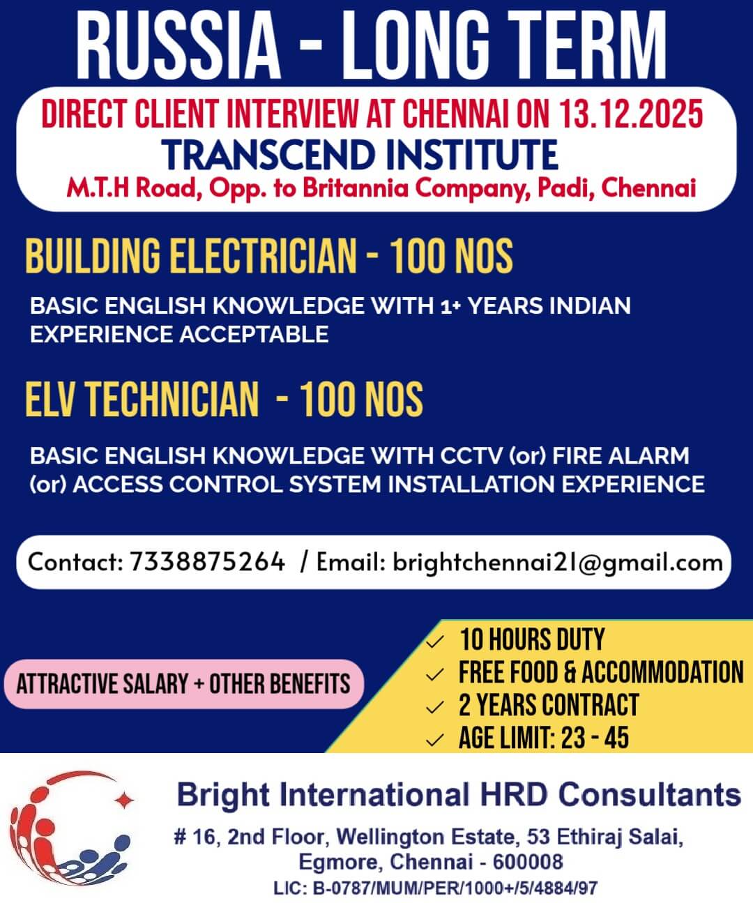 RUSSIA - LONG TERM REQUIREMENT RUSSIA - LONG TERM REQUIREMENT