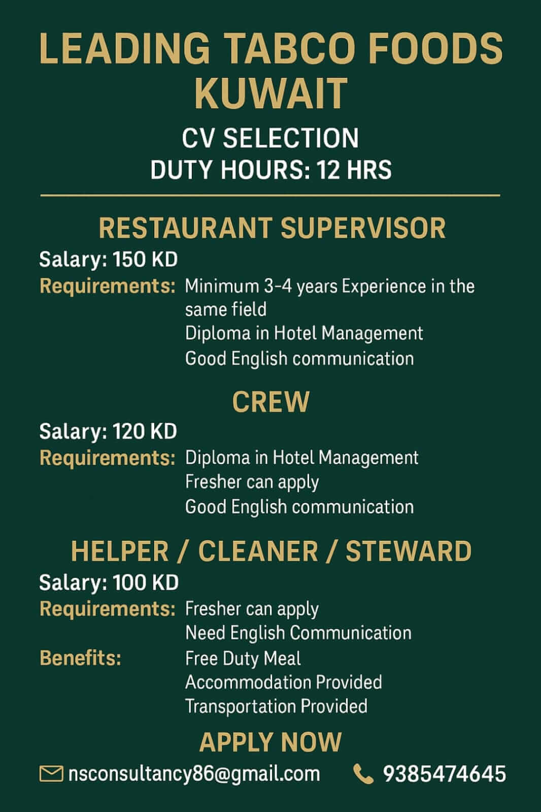 LEADING TABCO FOODS COMPANY LEADING TABCO FOODS COMPANY