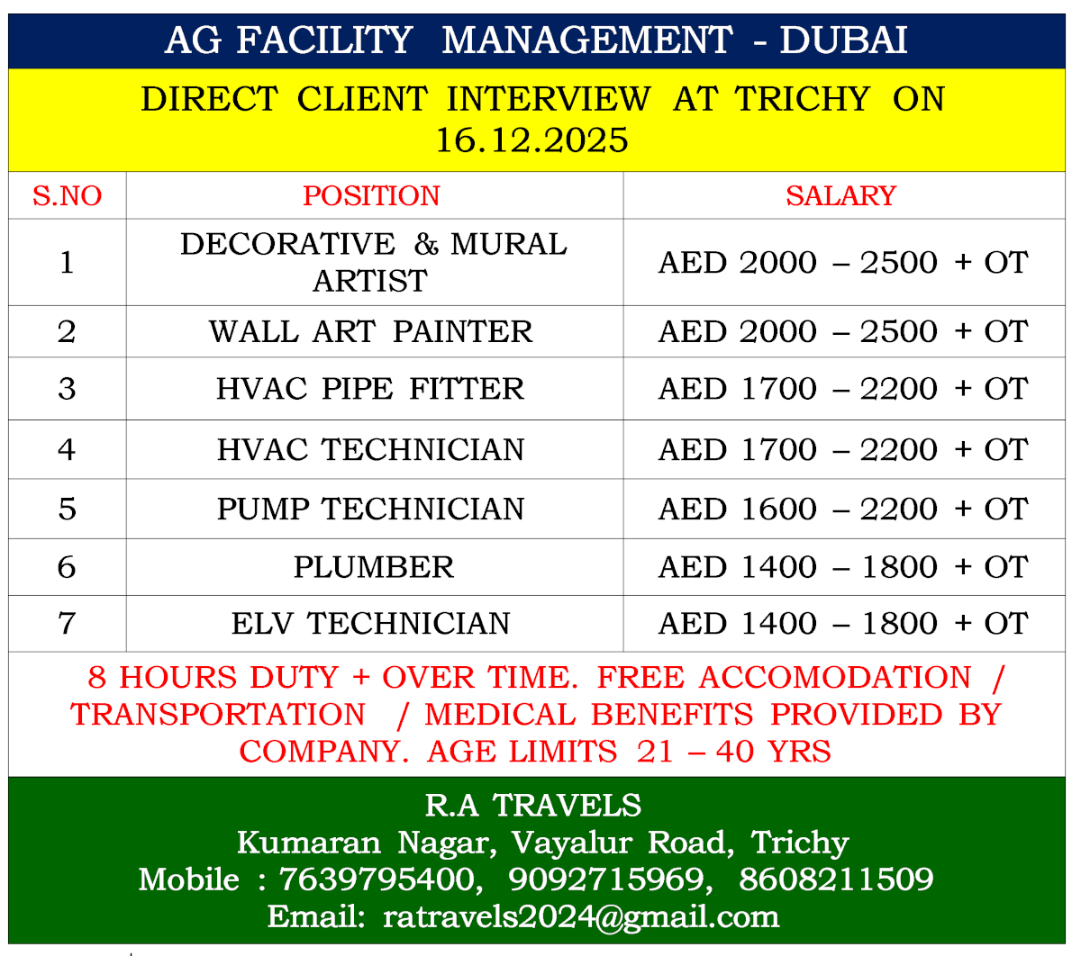 AG FACILITY MANAGEMENT - DUBAI AG FACILITY MANAGEMENT - DUBAI