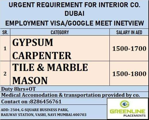 URGENTLY REQUIRED FOR REPUTED CO. KSA