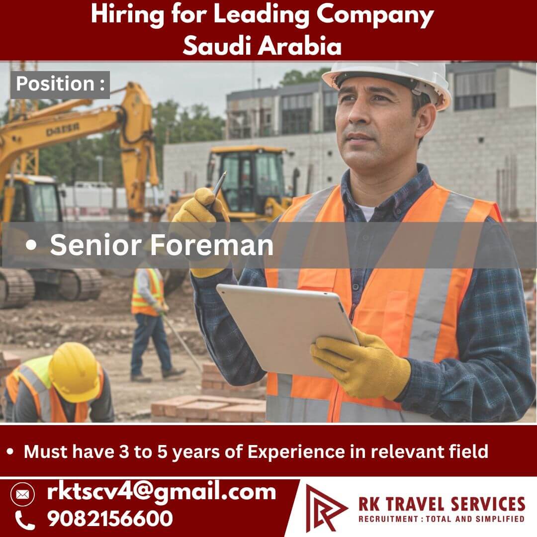 Hiring for Leading Company - Saudi Arabia Hiring for Leading Company - Saudi Arabia