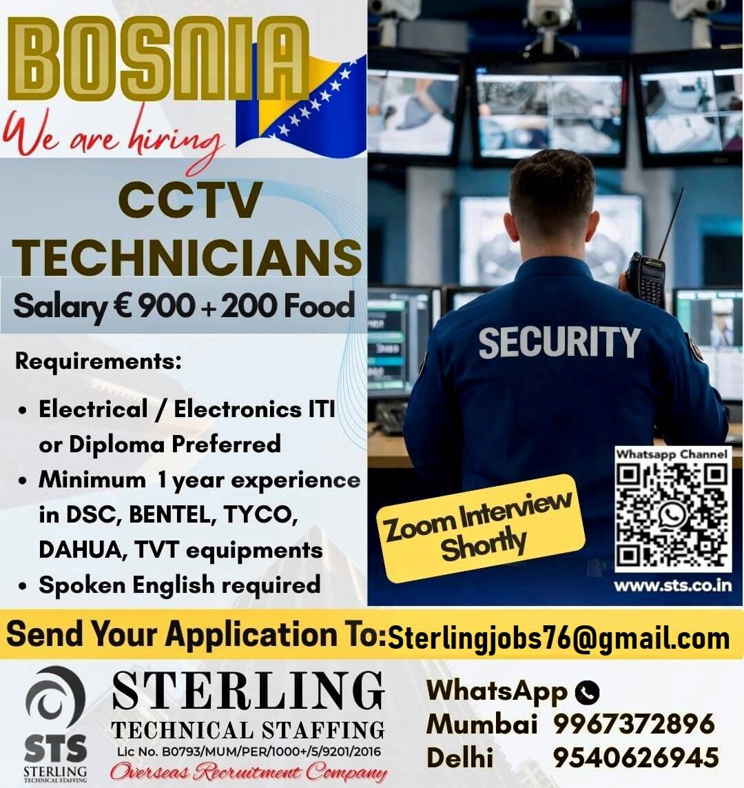 Required for Leading Security Company in Bosnia & Herzegovina