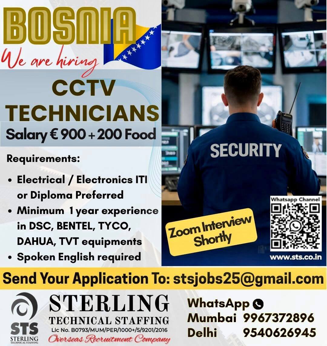 CCTV TECHNICIANS CCTV TECHNICIANS