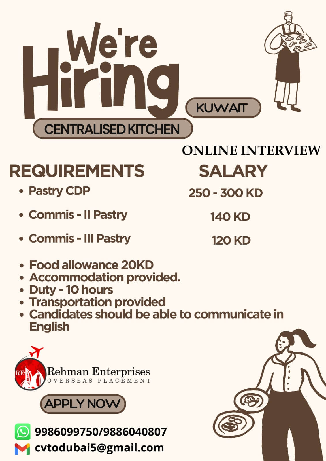 HIRING FOR KUWAIT - ONLINE INTERVIEW