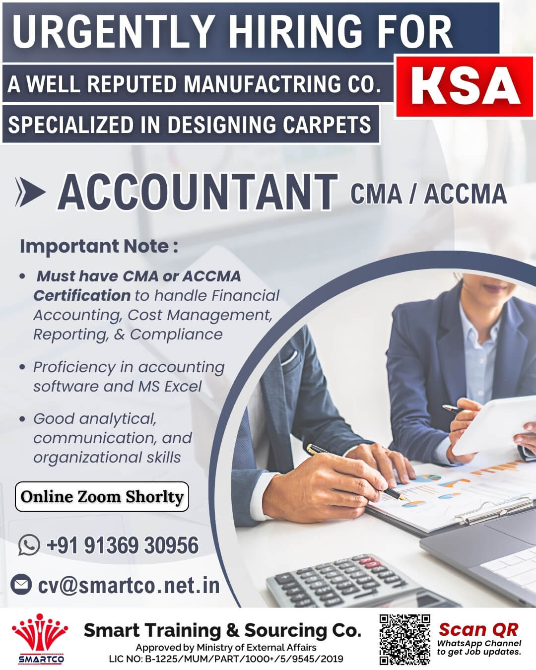 URGENTLY HIRING FOR A WELL REPUTED MANUFACTRING CO. KSA