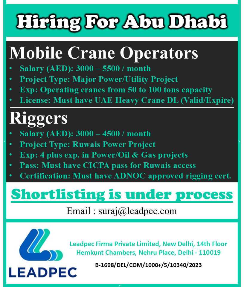 Mobile Crane Operator