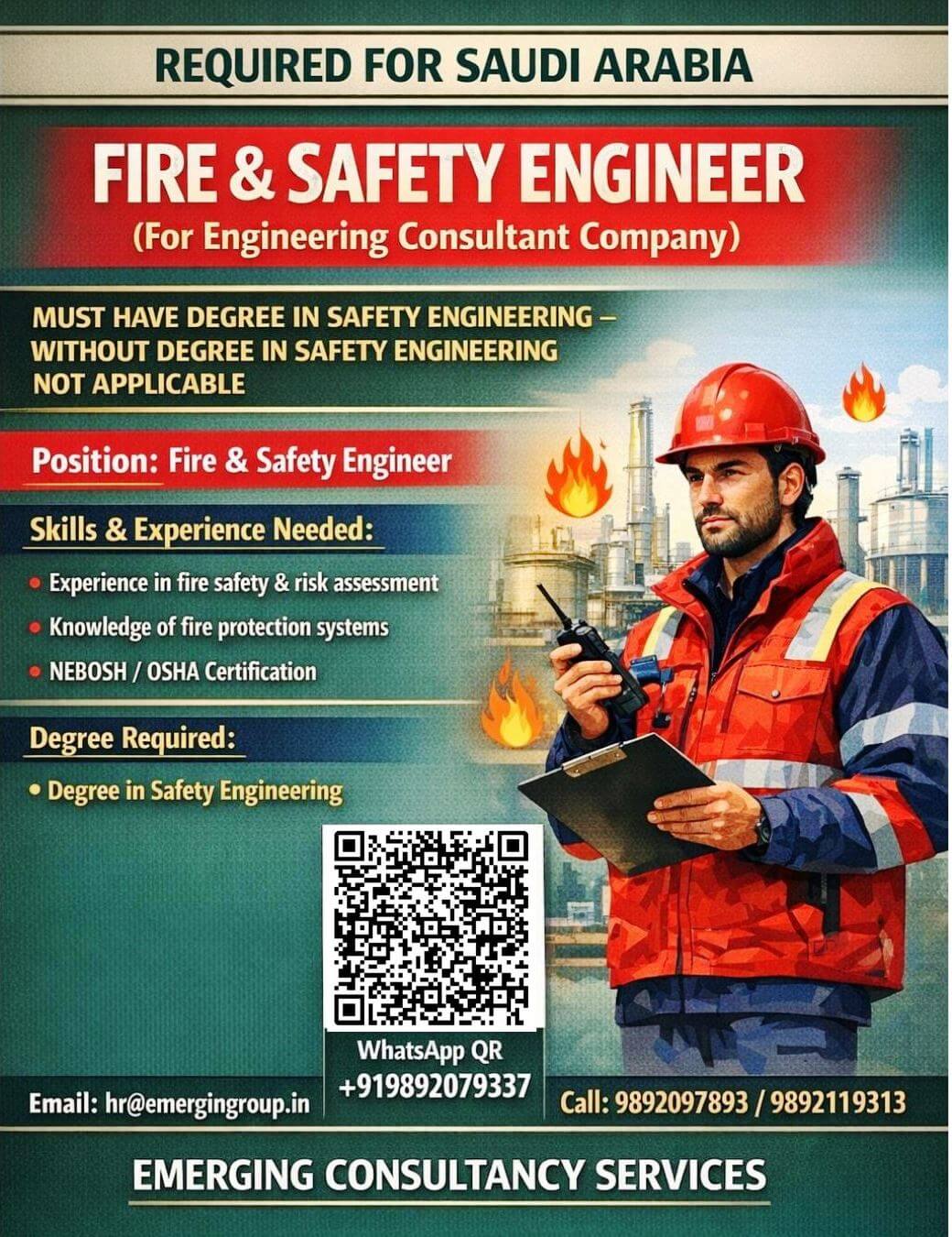 FIRE AND SAFTY ENGINEER