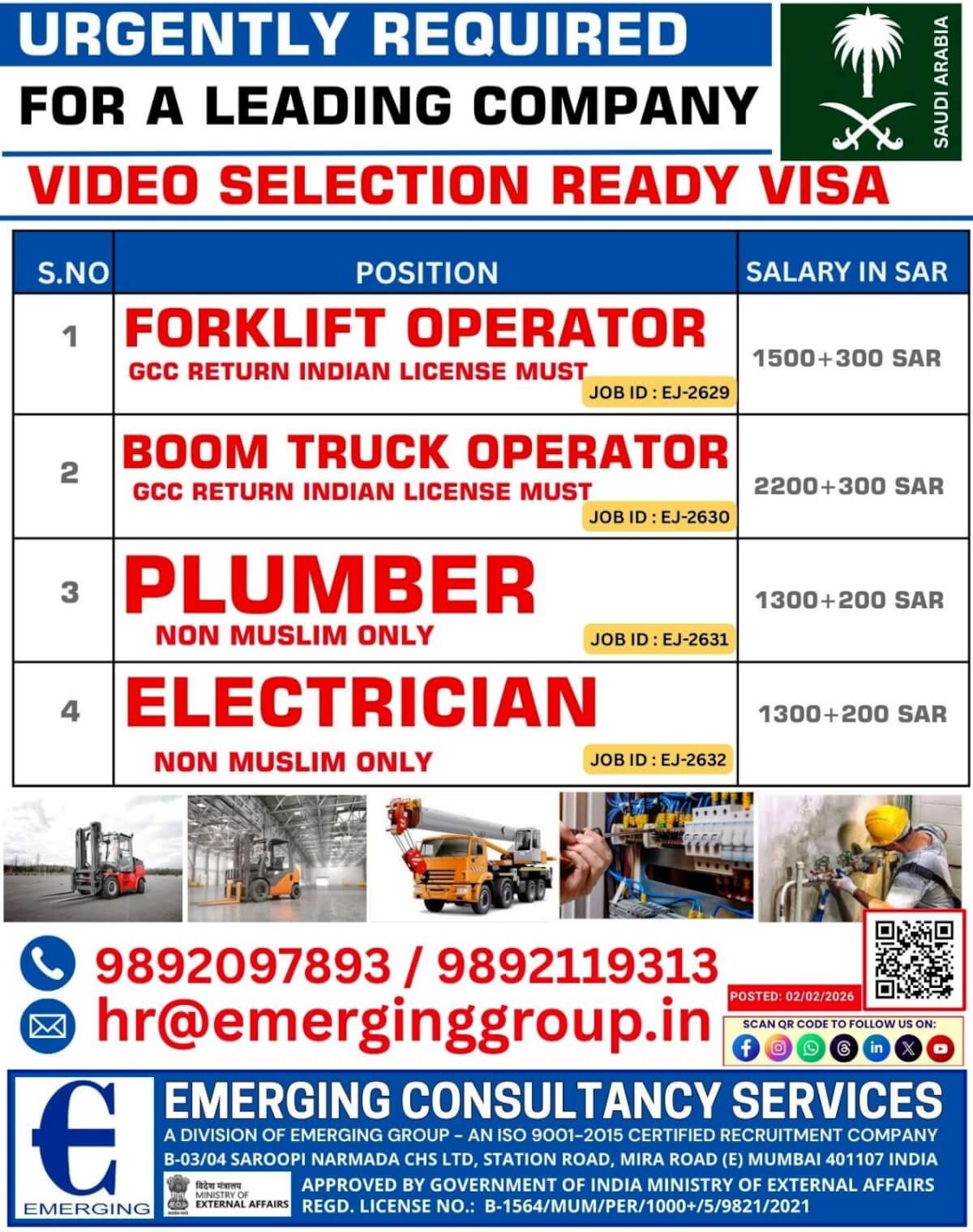 URGENTLY REQUIRED FOR A LEADING COMPANY