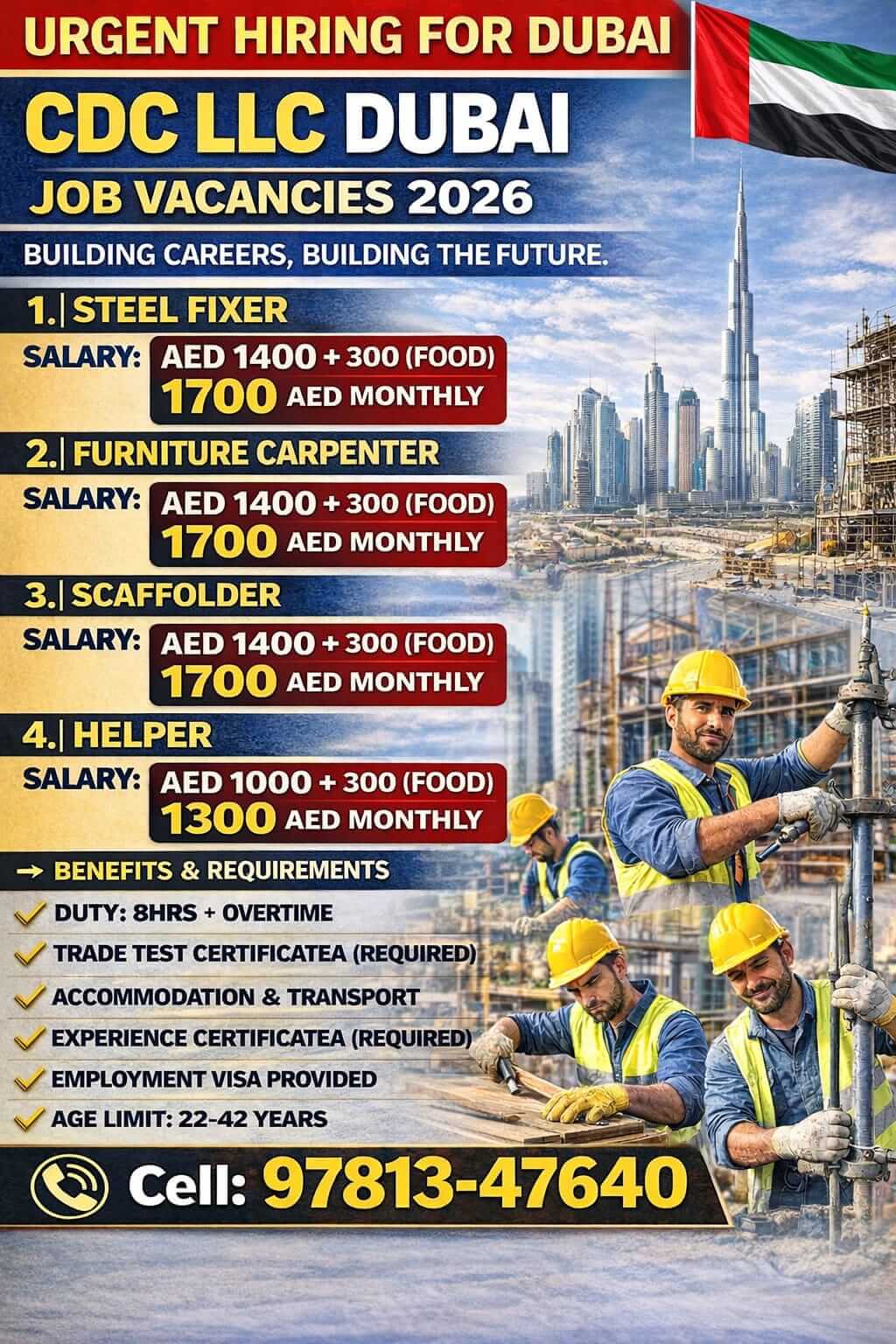 Dubai worrker requirement Dubai worrker requirement