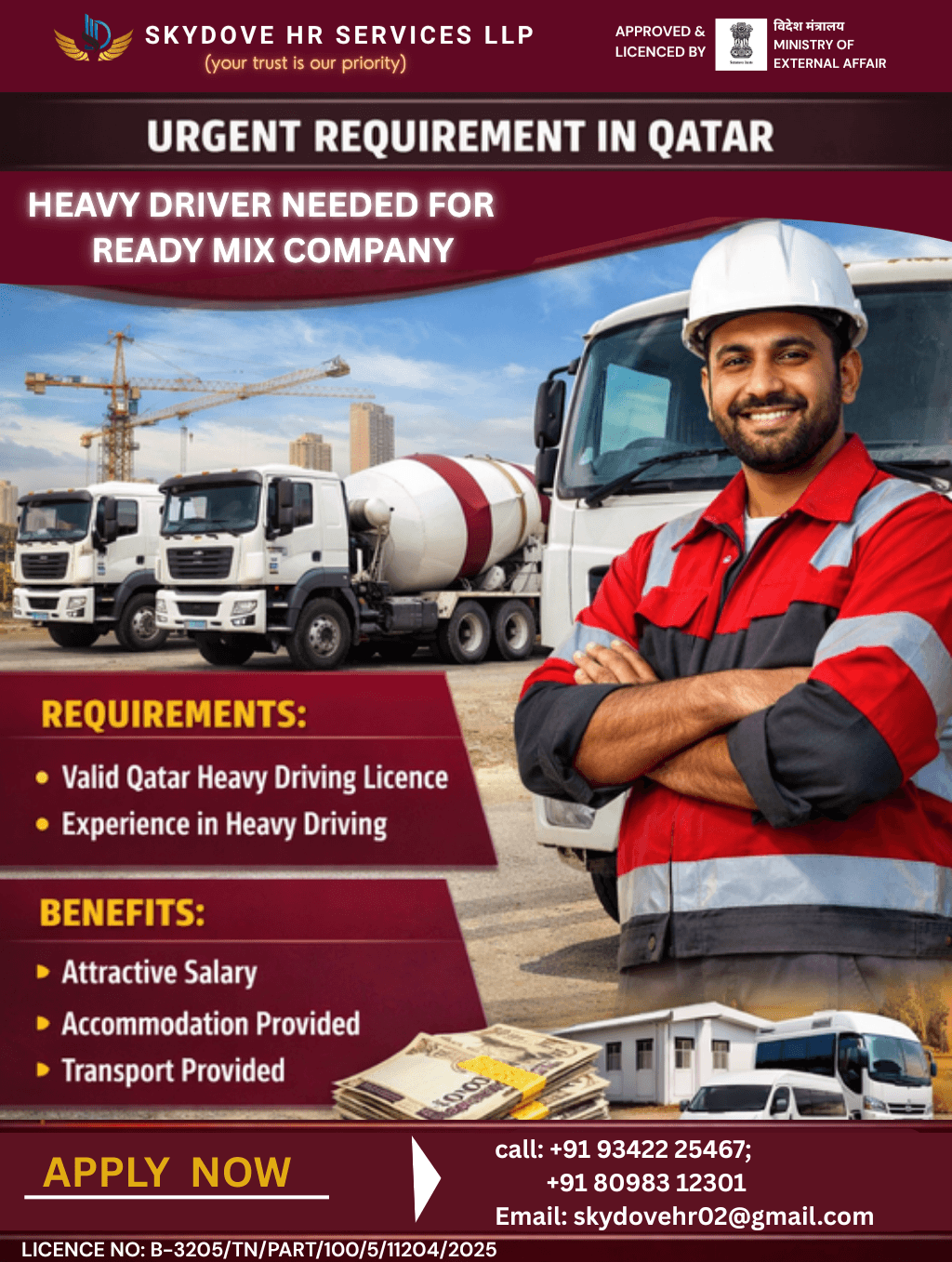 URGENT HIRING FOR QATAR