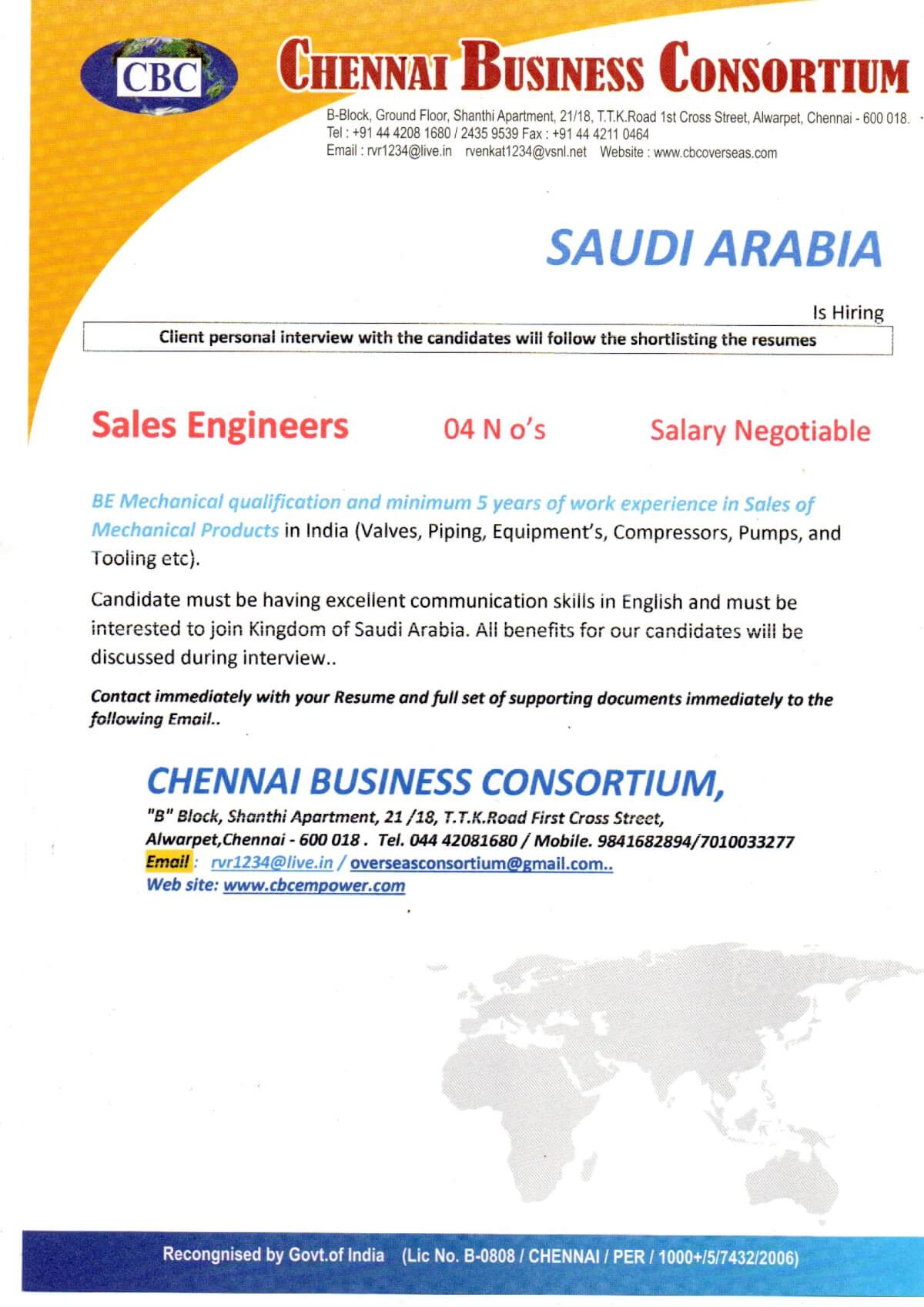 SALES ENGINEER (MECH ) SALES ENGINEER (MECH )